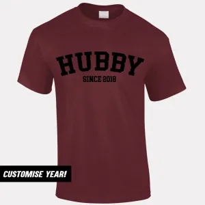 Personalised Hubby Since T-Shirt (MRK X) Grandparent Clothing - senior fashion cheap
