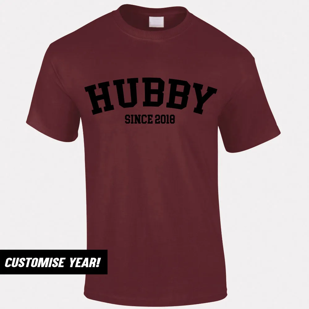 Personalised Hubby Since T-Shirt (MRK X) Grandparent Clothing - senior fashion cheap