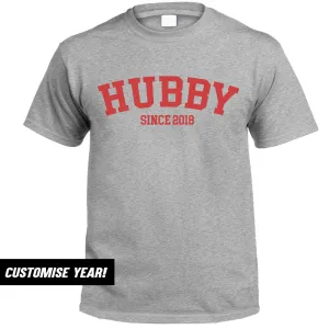 Personalised Hubby Since T-Shirt (MRK X) Grandparent Clothing - senior fashion cheap