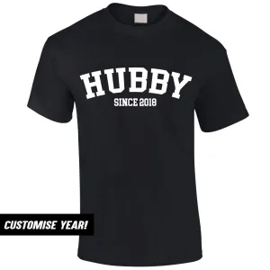 Personalised Hubby Since T-Shirt (MRK X) Grandparent Clothing - senior fashion cheap