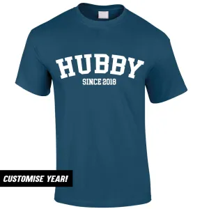 Personalised Hubby Since T-Shirt (MRK X) Grandparent Clothing - senior fashion cheap