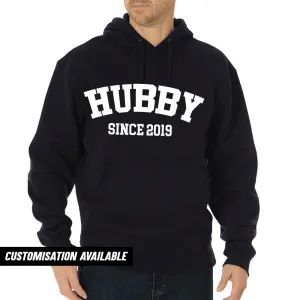 Personalised Hubby Since Varsity Hoodie (MRK X) nursing bras sale