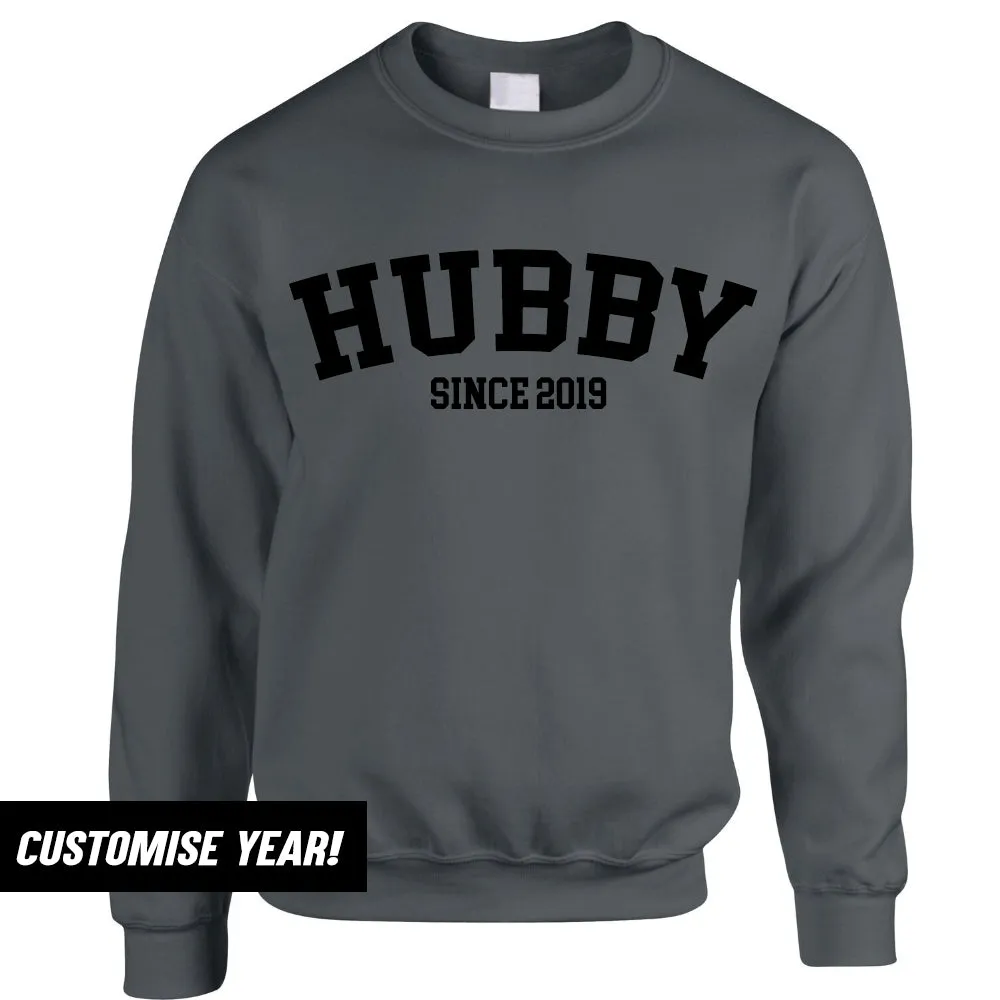 Personalised Hubby Since Varsity Sweatshirt (MRK X)