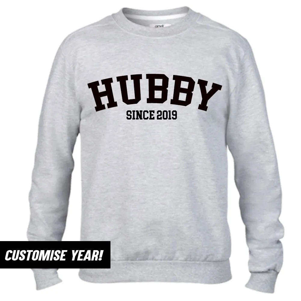 Personalised Hubby Since Varsity Sweatshirt (MRK X)