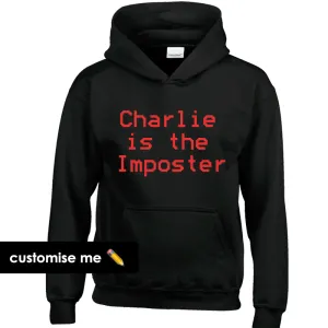Personalised Imposter Kids Hoodie (MRK X) boys fashion clearance
