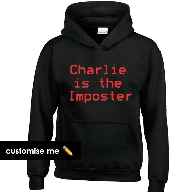 Personalised Imposter Kids Hoodie (MRK X) boys fashion clearance
