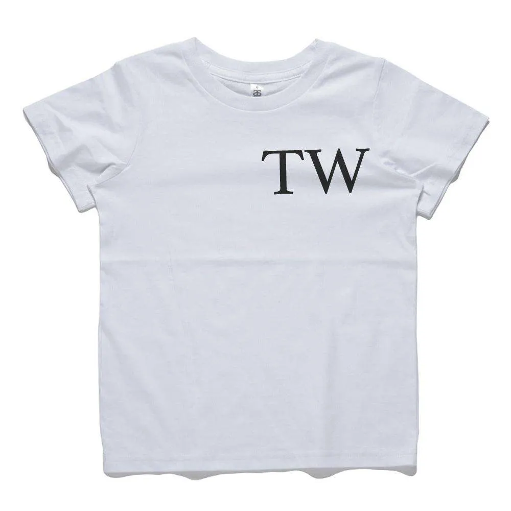 Personalised Initial Core Tee (MRK X) girls pajamas promo