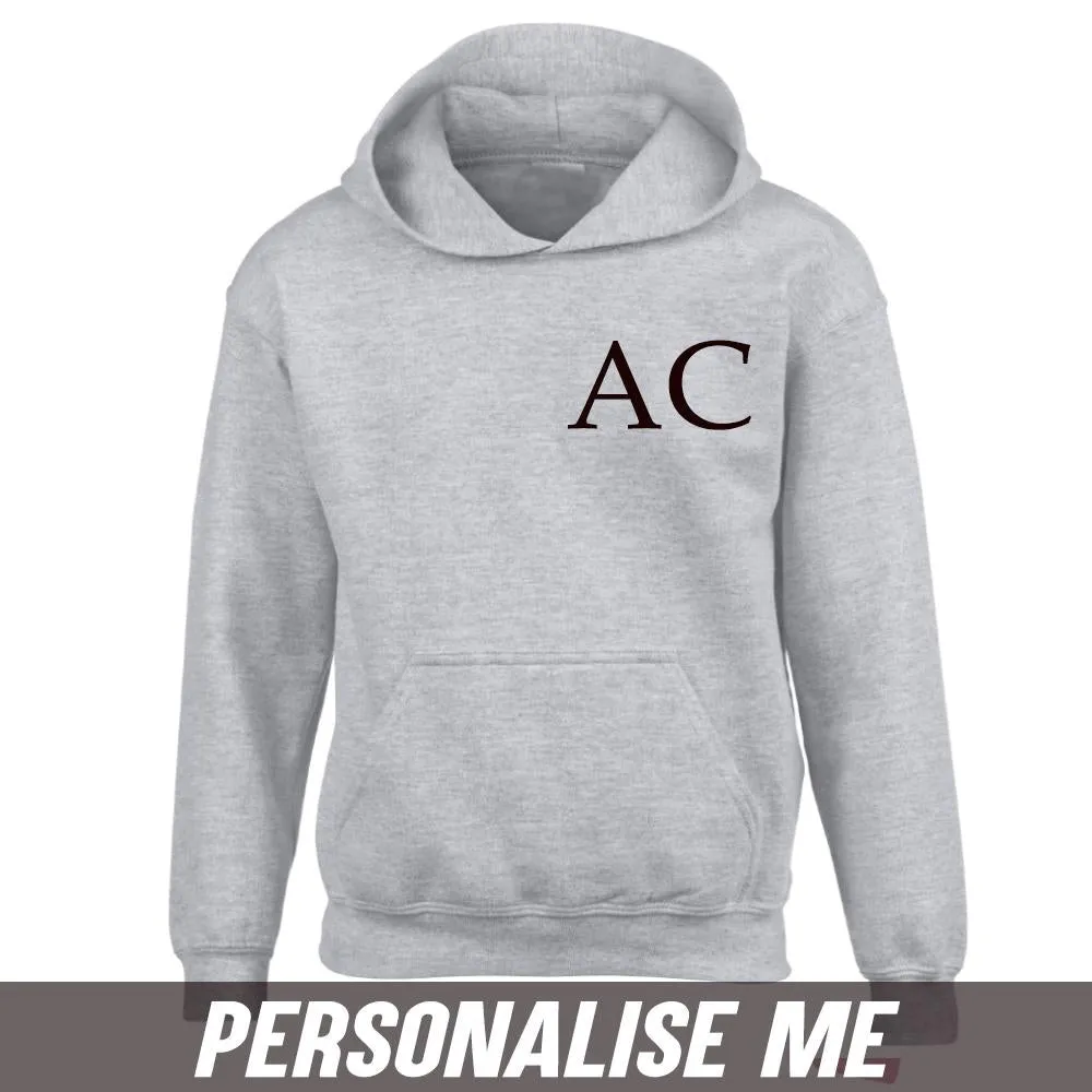 Personalised Initial Junior Hoodie 00 (MRK X) discount boys clothing