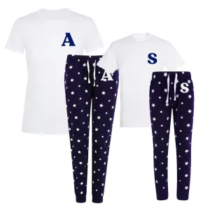 Personalised Initial Matching Star Pyjamas nursing tops best deals