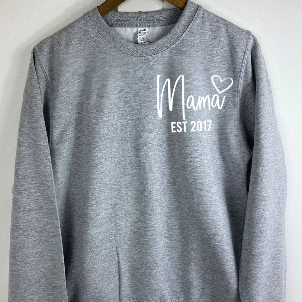 Personalised Mama Established Mum & Kid Matching Sweaters (MRK X)