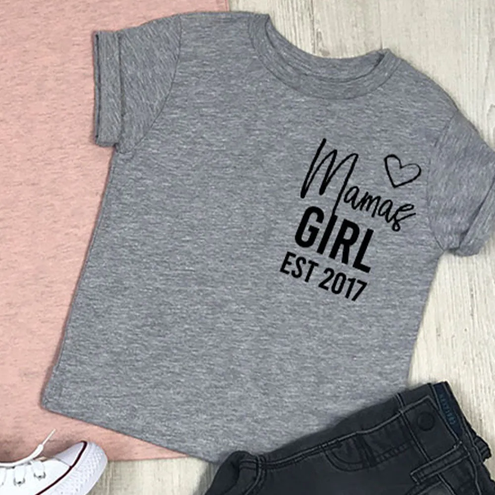 Personalised Mama / Girl / Boy Established Mum & Kid Matching Tees (MRK X)