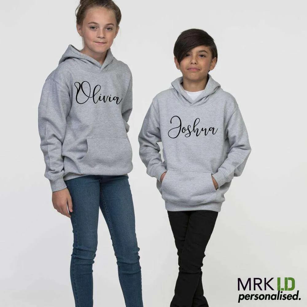 Personalised Mini Script Hoodies (MRK X)