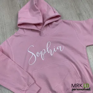 Personalised Mini Script Hoodies (MRK X) girls skirts clearance