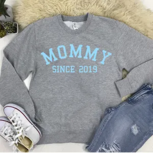 Personalised Mommy Since Sweatshirt (MRK X) Grandparent Clothing - senior fashion cheap