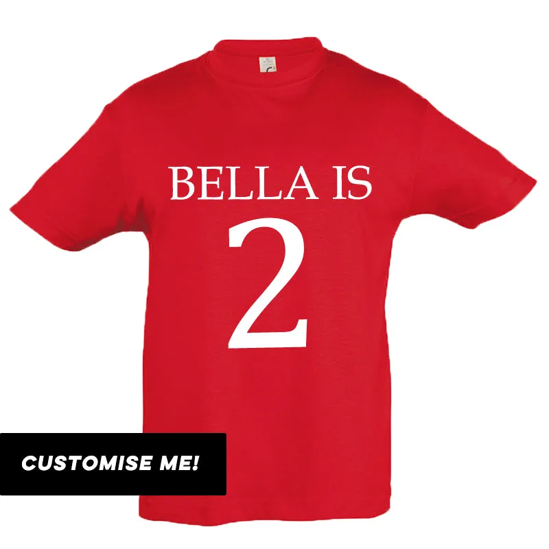 Personalised Name & Year T-Shirt (MRK X)