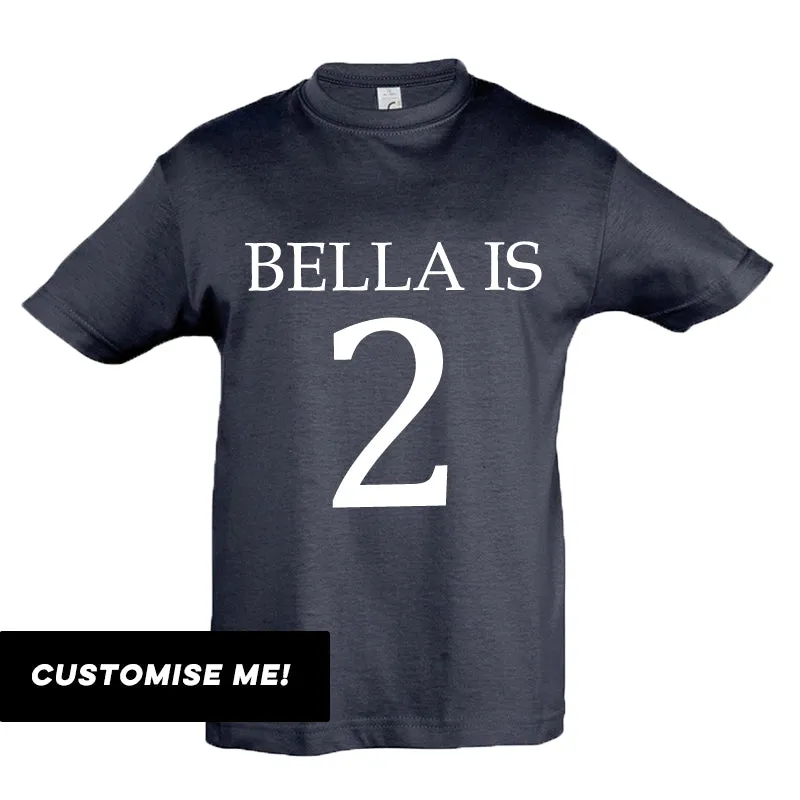 Personalised Name & Year T-Shirt (MRK X)