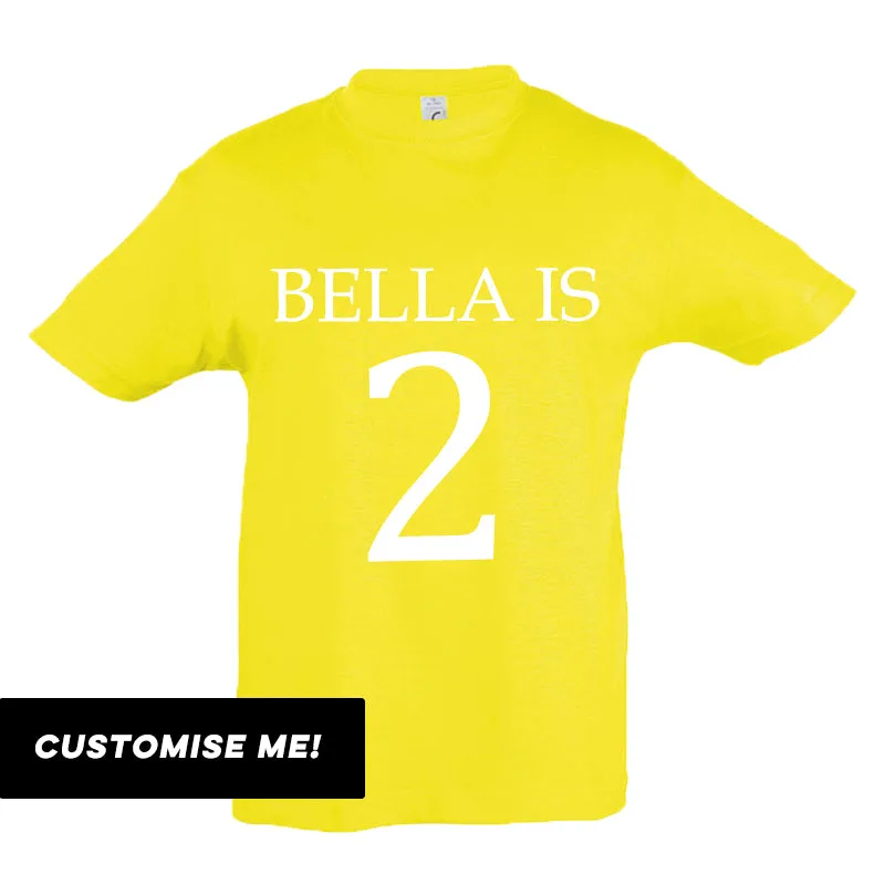 Personalised Name & Year T-Shirt (MRK X)