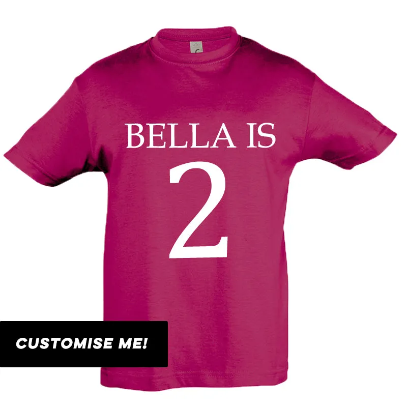 Personalised Name & Year T-Shirt (MRK X)