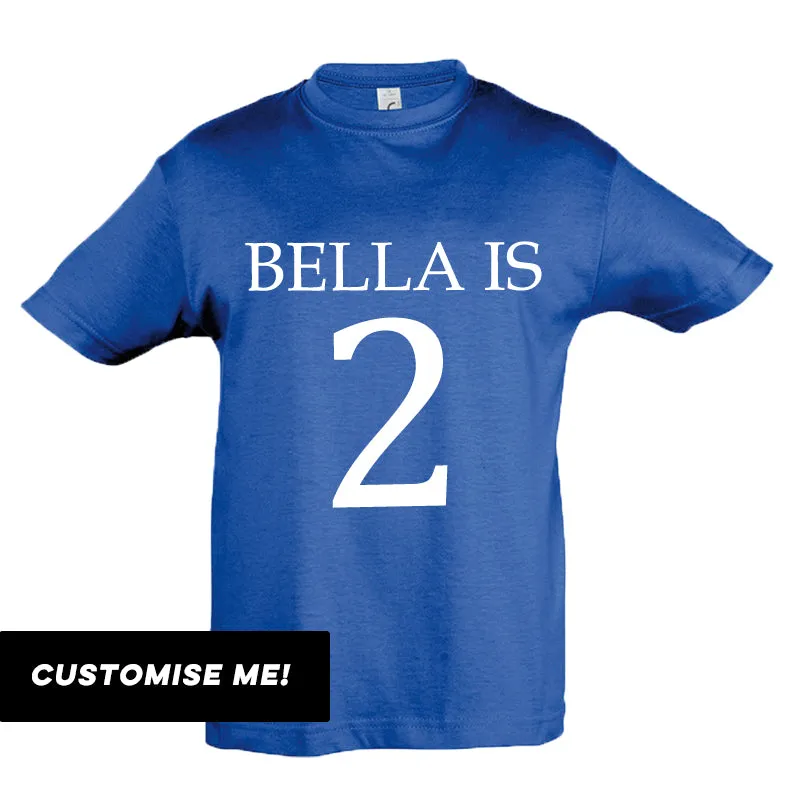 Personalised Name & Year T-Shirt (MRK X)