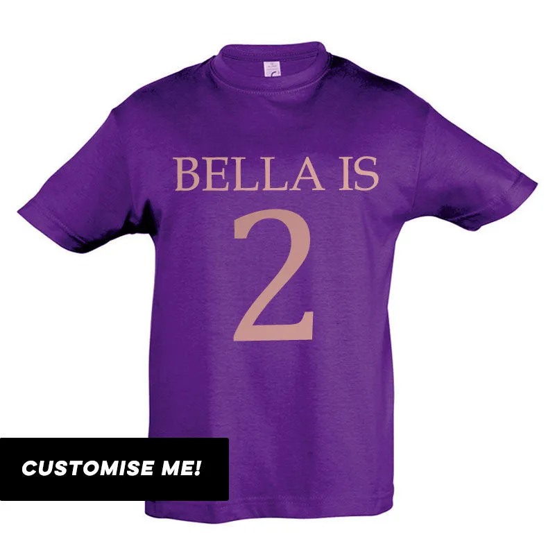 Personalised Name & Year T-Shirt (MRK X)