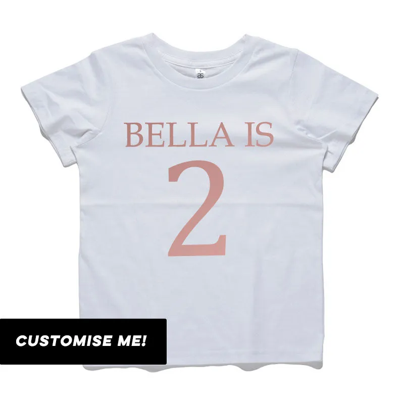 Personalised Name & Year T-Shirt (MRK X)