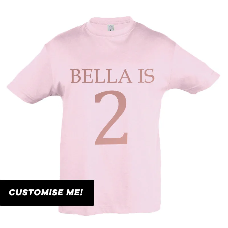 Personalised Name & Year T-Shirt (MRK X)