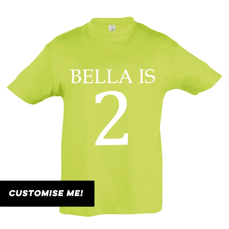 Personalised Name & Year T-Shirt (MRK X)