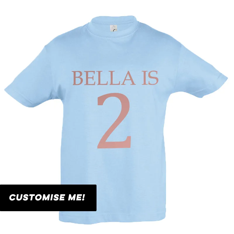 Personalised Name & Year T-Shirt (MRK X)