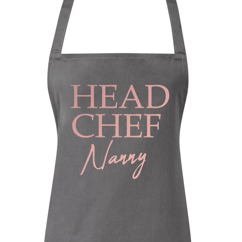 Personalised Nanny & Sous Chef Matching Aprons (MRK X)