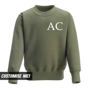 Personalised Oxford Initial Sweatshirt (MRK X) boys fashion clearance