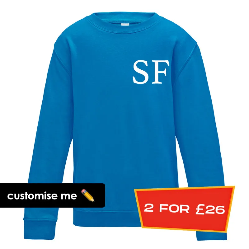 Personalised Oxford Initial Sweatshirt