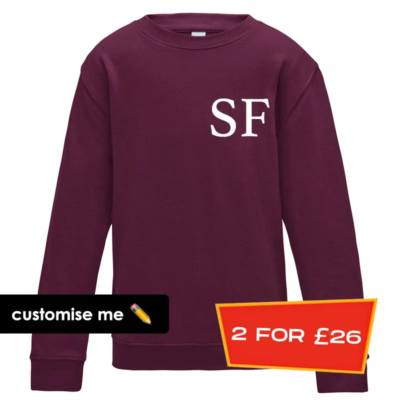 Personalised Oxford Initial Sweatshirt