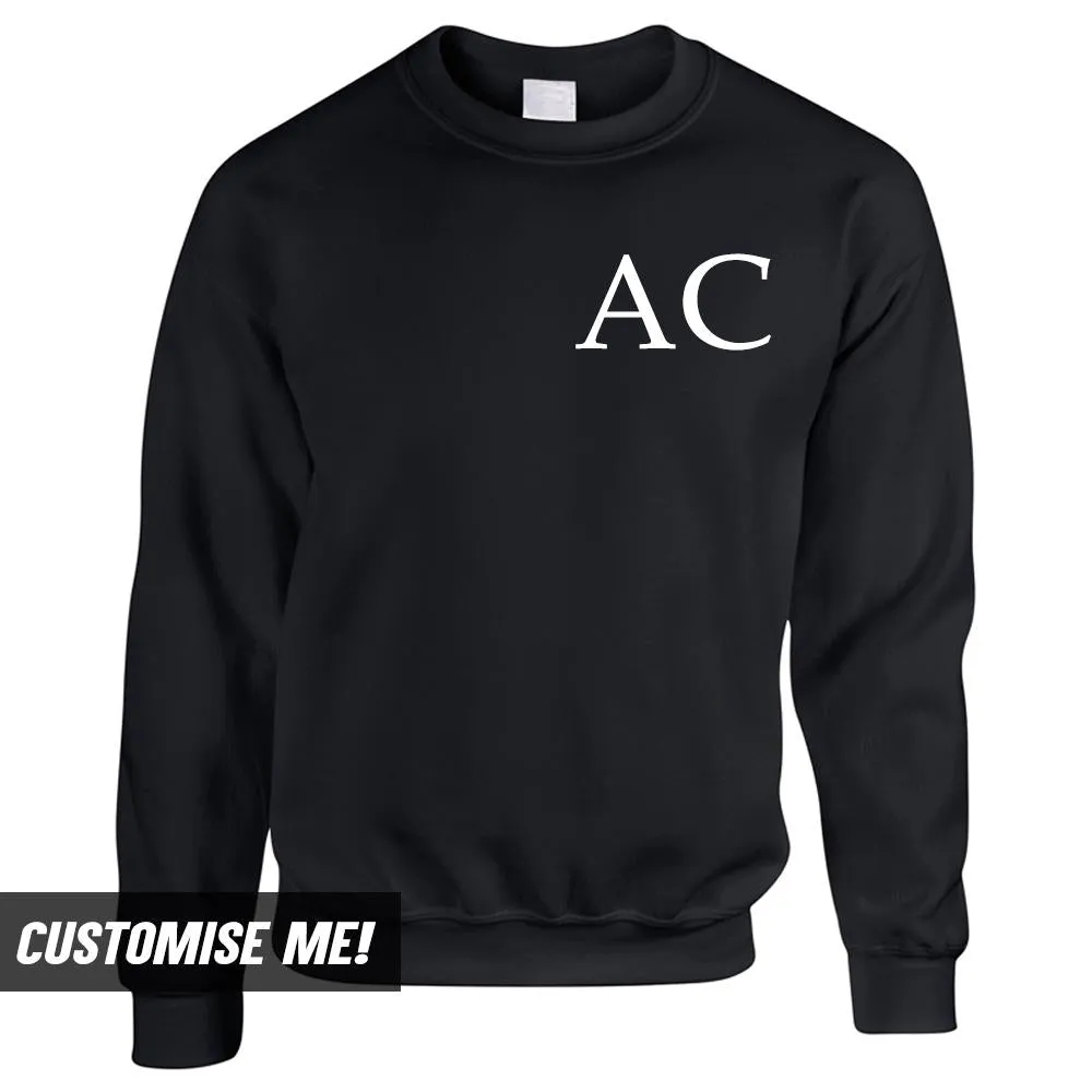 Personalised Oxford Initial Sweatshirt boys fashion clearance