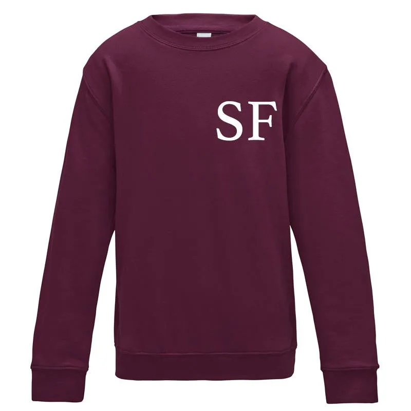 Personalised Oxford Initial Sweatshirt boys fashion clearance