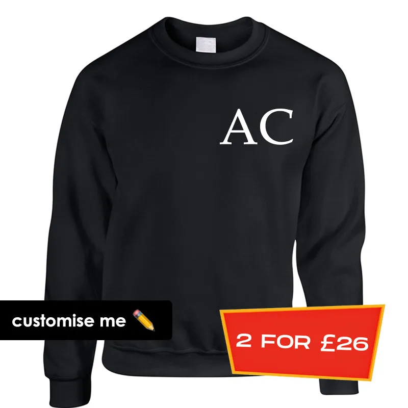 Personalised Oxford Initial Sweatshirt