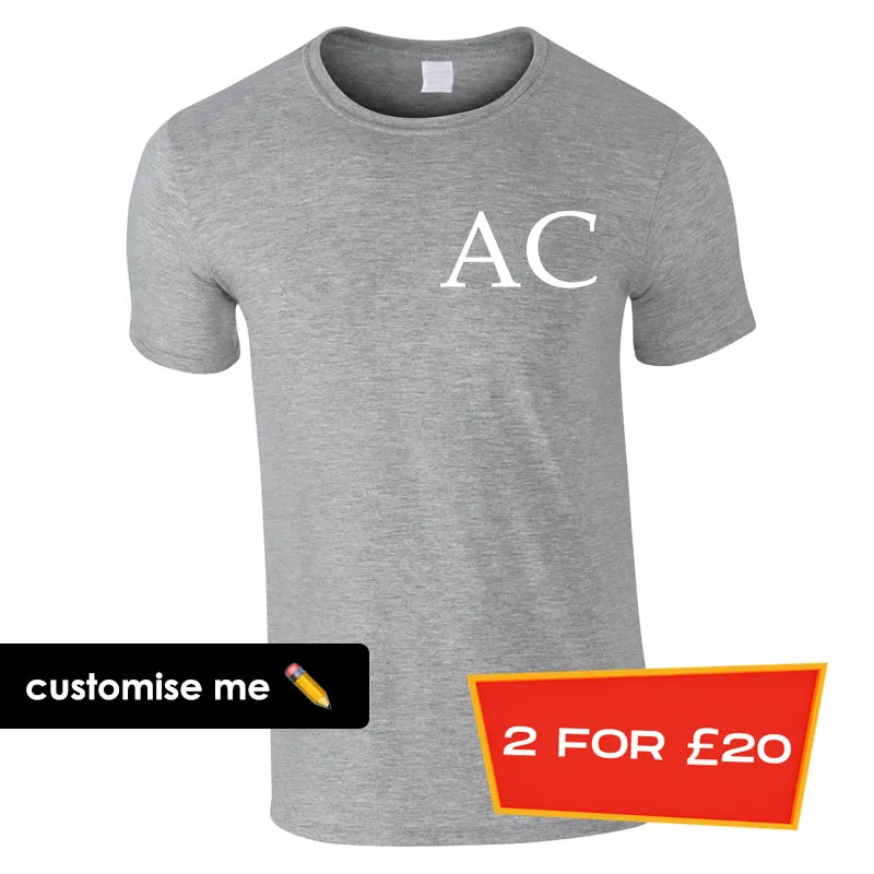 Personalised Oxford Initial T-Shirt