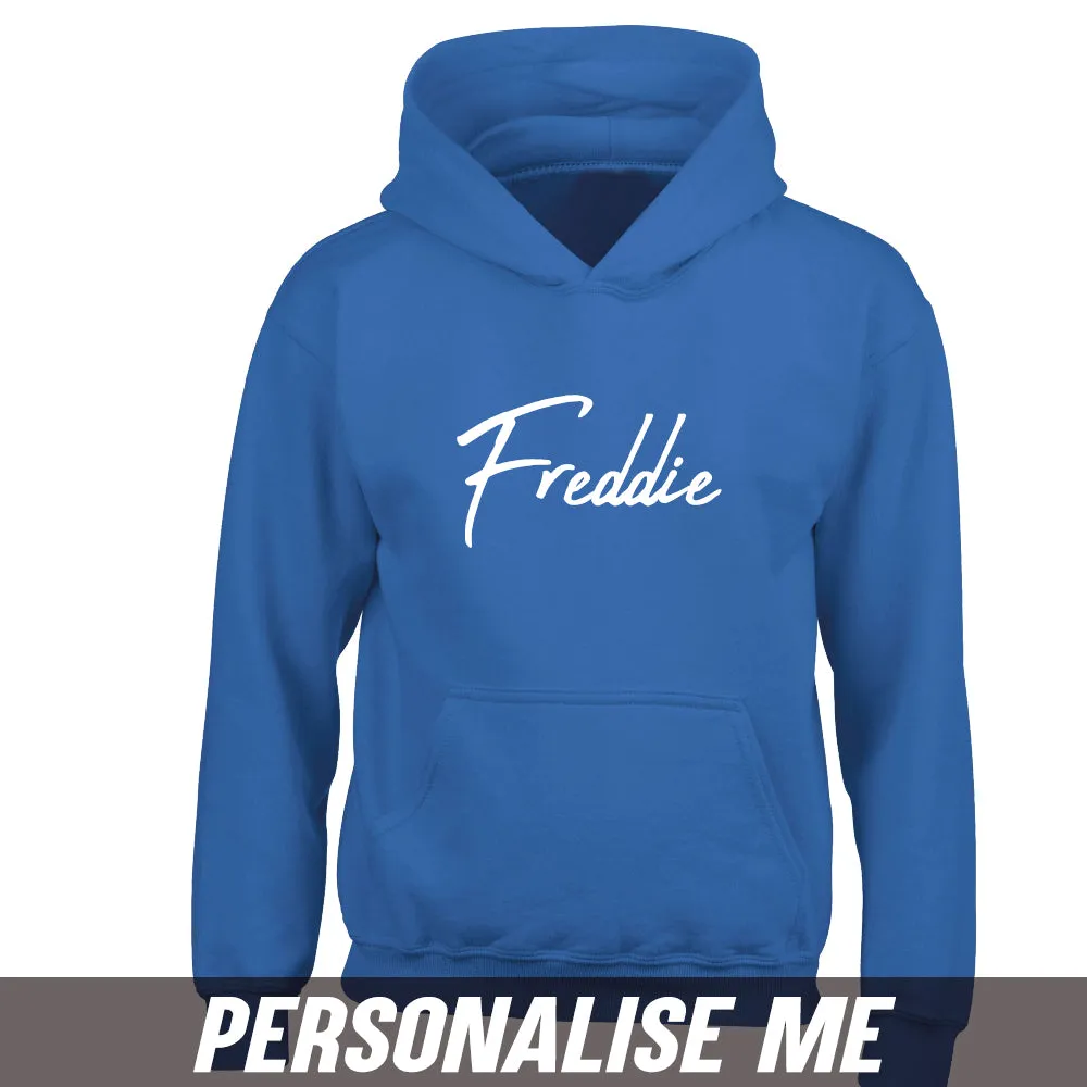Personalised Script Name Junior Hoodie 00 (MRK X)