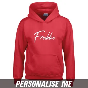 Personalised Script Name Junior Hoodie 00 (MRK X) girls skirts clearance