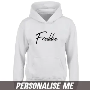 Personalised Script Name Junior Hoodie 00 (MRK X) girls skirts clearance