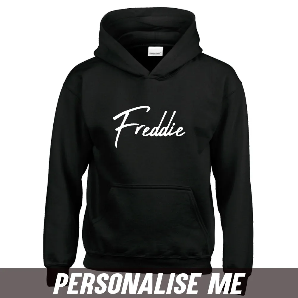 Personalised Script Name Junior Hoodie 00 (MRK X)