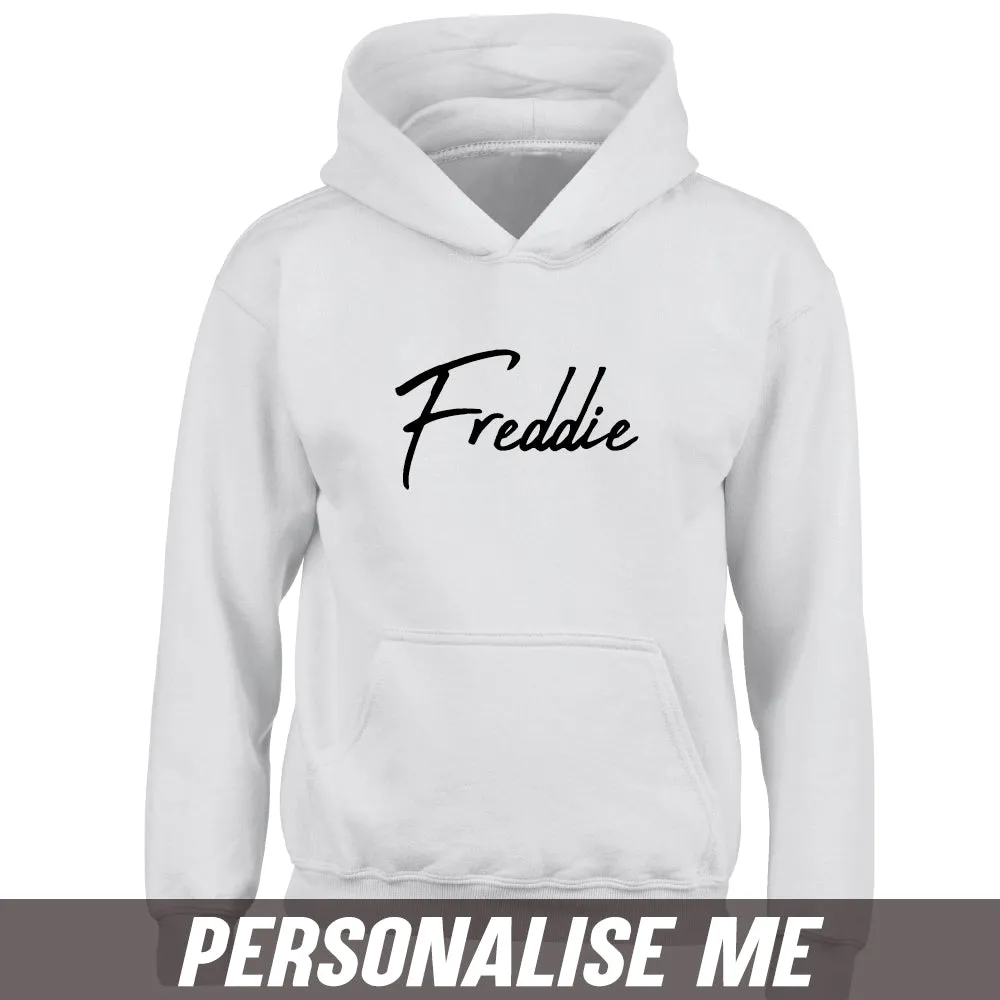 Personalised Script Name Junior Hoodie 00 (MRK X)