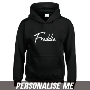 Personalised Script Name Junior Hoodie 00 (MRK X) boys fashion clearance