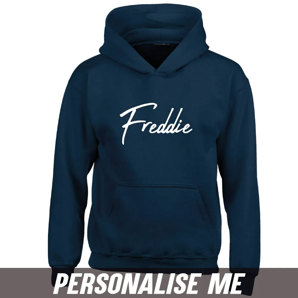 Personalised Script Name Junior Hoodie 00 (MRK X)