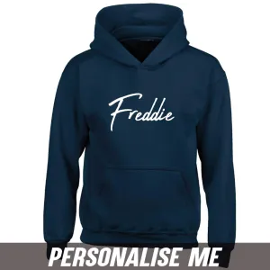 Personalised Script Name Junior Hoodie 00 (MRK X) girls skirts clearance