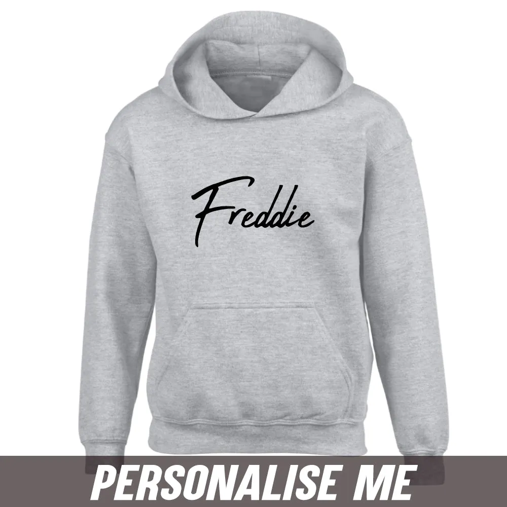 Personalised Script Name Junior Hoodie 00 (MRK X)