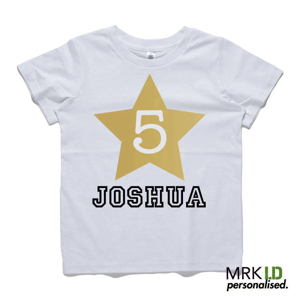 Personalised Star Age Tee (MRK X)