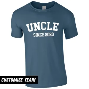 Personalised Uncle Since T-Shirt (MRK X) Grandparent Clothing - senior fashion cheap