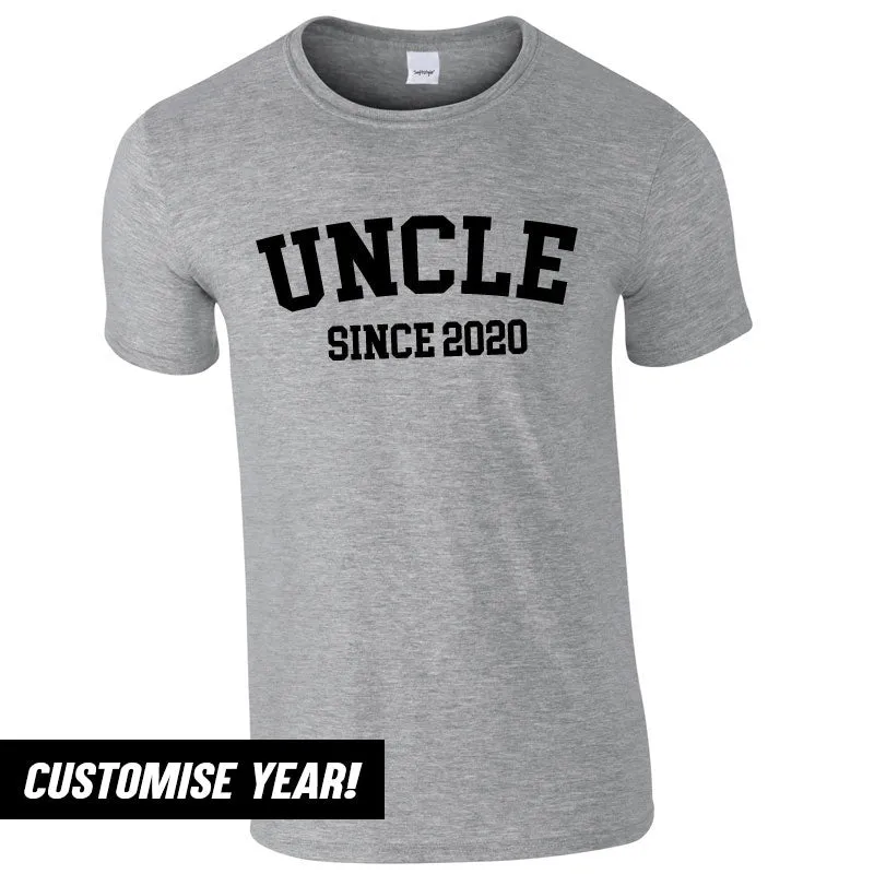 Personalised Uncle Since T-Shirt (MRK X)