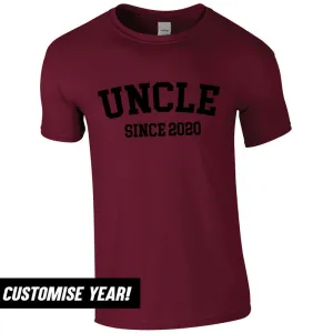Personalised Uncle Since T-Shirt (MRK X) Grandparent Clothing - senior fashion cheap