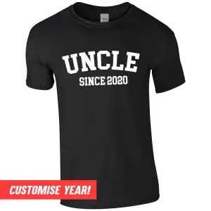 Personalised Uncle Since T-Shirt (MRK X) Grandparent Clothing - senior fashion cheap